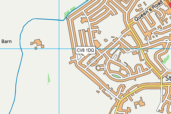 CV8 1DQ map - OS VectorMap District (Ordnance Survey)