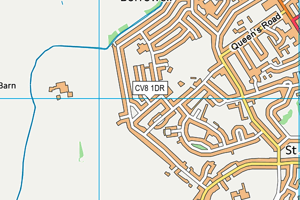 CV8 1DR map - OS VectorMap District (Ordnance Survey)