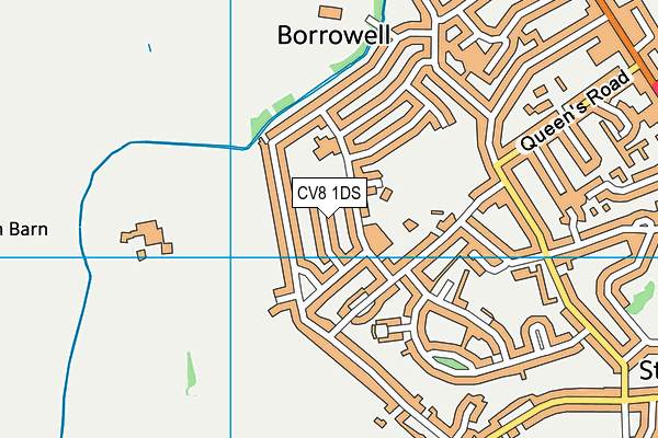 CV8 1DS map - OS VectorMap District (Ordnance Survey)