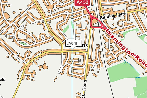 CV8 1FF map - OS VectorMap District (Ordnance Survey)
