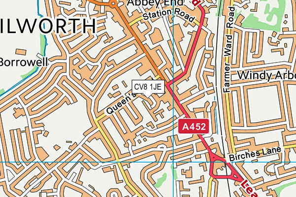 CV8 1JE map - OS VectorMap District (Ordnance Survey)