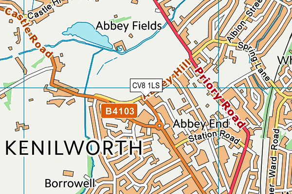 CV8 1LS map - OS VectorMap District (Ordnance Survey)