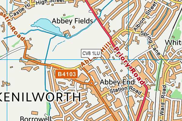 CV8 1LU map - OS VectorMap District (Ordnance Survey)