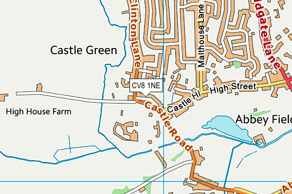 CV8 1NE map - OS VectorMap District (Ordnance Survey)