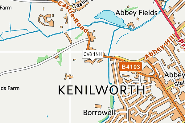 CV8 1NH map - OS VectorMap District (Ordnance Survey)