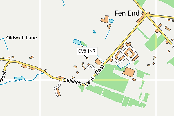 CV8 1NR map - OS VectorMap District (Ordnance Survey)