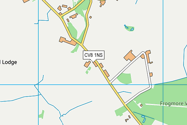 CV8 1NS map - OS VectorMap District (Ordnance Survey)