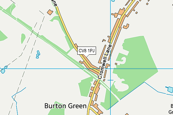 CV8 1PJ map - OS VectorMap District (Ordnance Survey)