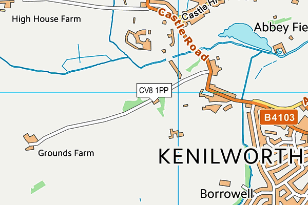 CV8 1PP map - OS VectorMap District (Ordnance Survey)