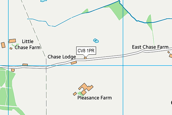 CV8 1PR map - OS VectorMap District (Ordnance Survey)