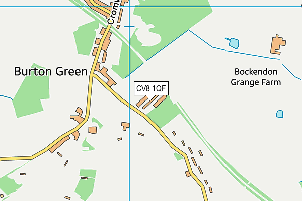 CV8 1QF map - OS VectorMap District (Ordnance Survey)