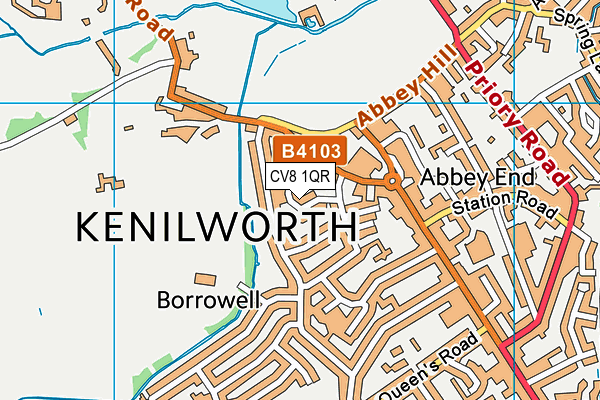 CV8 1QR map - OS VectorMap District (Ordnance Survey)