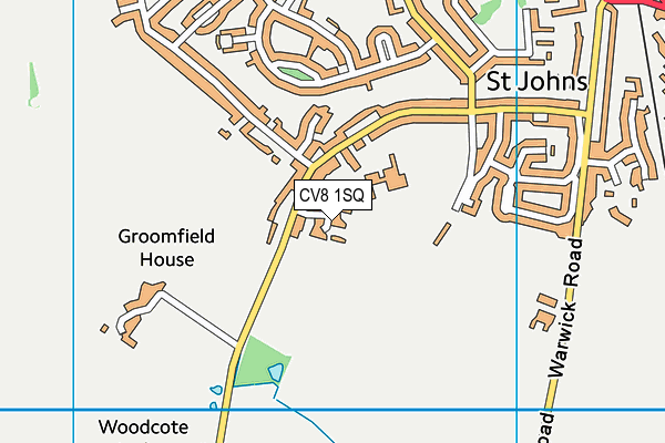 CV8 1SQ map - OS VectorMap District (Ordnance Survey)