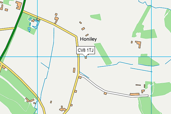 CV8 1TJ map - OS VectorMap District (Ordnance Survey)