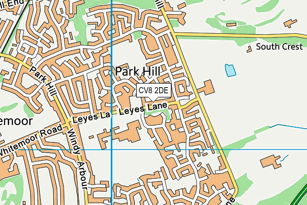 CV8 2DE map - OS VectorMap District (Ordnance Survey)