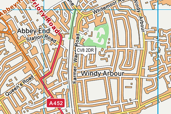 CV8 2DR map - OS VectorMap District (Ordnance Survey)