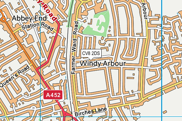 CV8 2DS map - OS VectorMap District (Ordnance Survey)