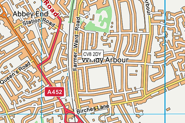 CV8 2DY map - OS VectorMap District (Ordnance Survey)