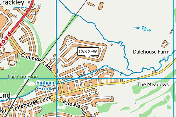 CV8 2EW map - OS VectorMap District (Ordnance Survey)