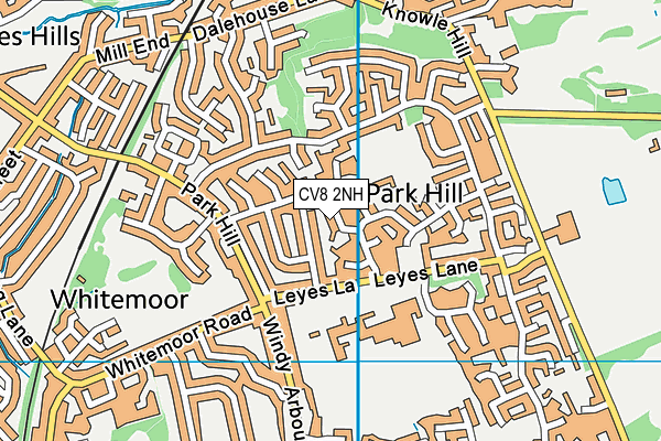 CV8 2NH map - OS VectorMap District (Ordnance Survey)