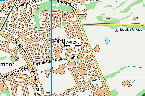 CV8 2NL map - OS VectorMap District (Ordnance Survey)