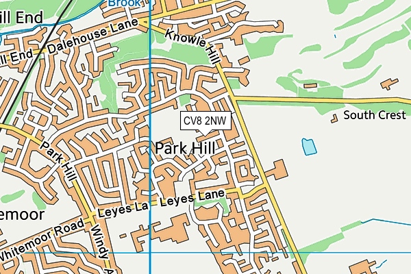 CV8 2NW map - OS VectorMap District (Ordnance Survey)