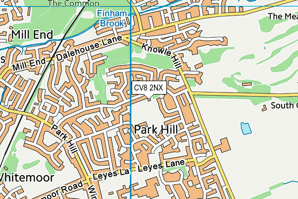 CV8 2NX map - OS VectorMap District (Ordnance Survey)