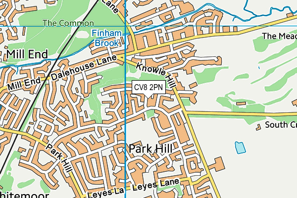 CV8 2PN map - OS VectorMap District (Ordnance Survey)