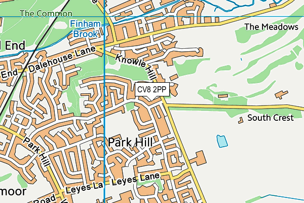 CV8 2PP map - OS VectorMap District (Ordnance Survey)