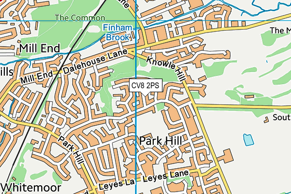 CV8 2PS map - OS VectorMap District (Ordnance Survey)