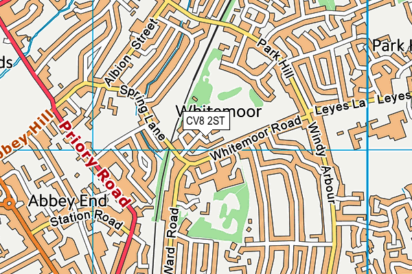 CV8 2ST map - OS VectorMap District (Ordnance Survey)