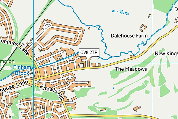 CV8 2TP map - OS VectorMap District (Ordnance Survey)