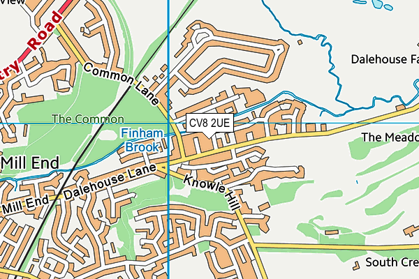 CV8 2UE map - OS VectorMap District (Ordnance Survey)
