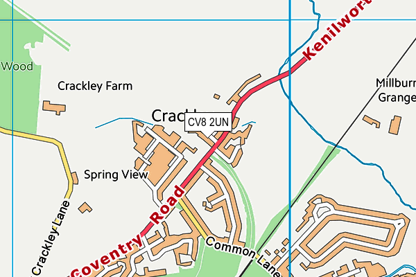 CV8 2UN map - OS VectorMap District (Ordnance Survey)