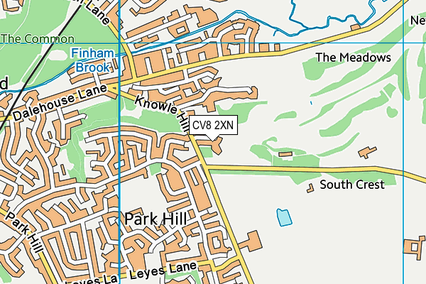 CV8 2XN map - OS VectorMap District (Ordnance Survey)