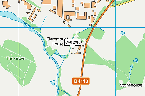 CV8 2XR map - OS VectorMap District (Ordnance Survey)