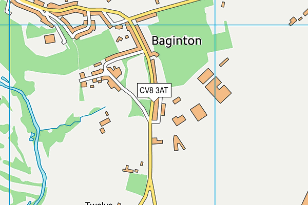 CV8 3AT map - OS VectorMap District (Ordnance Survey)