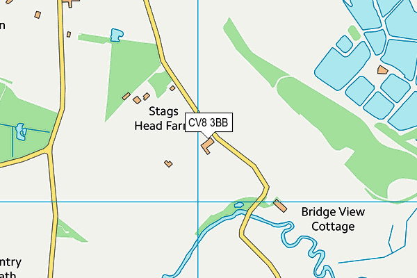 CV8 3BB map - OS VectorMap District (Ordnance Survey)