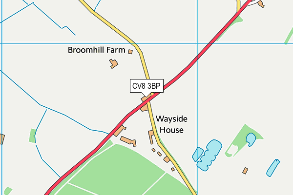 CV8 3BP map - OS VectorMap District (Ordnance Survey)