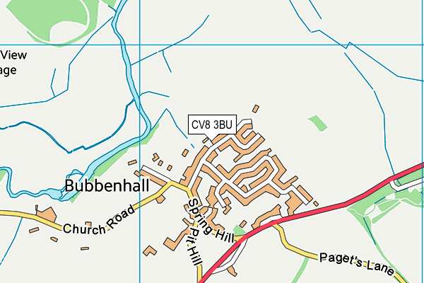 CV8 3BU map - OS VectorMap District (Ordnance Survey)