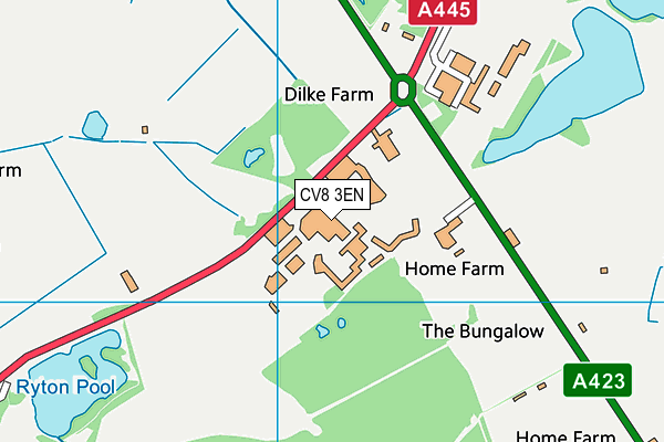 CV8 3EN map - OS VectorMap District (Ordnance Survey)