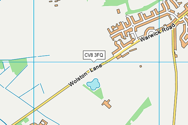 CV8 3FQ map - OS VectorMap District (Ordnance Survey)