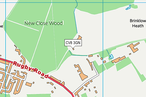 CV8 3GN map - OS VectorMap District (Ordnance Survey)