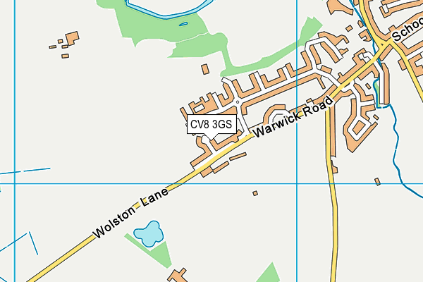 CV8 3GS map - OS VectorMap District (Ordnance Survey)