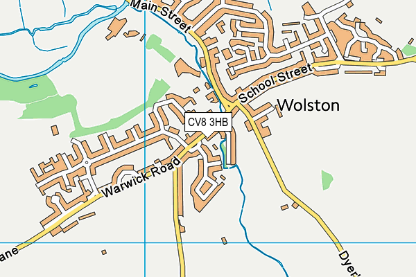 Map of YESTERDAYS OF WOLSTON LIMITED at district scale