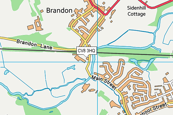 CV8 3HQ map - OS VectorMap District (Ordnance Survey)