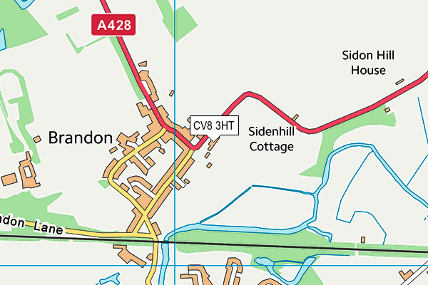 CV8 3HT map - OS VectorMap District (Ordnance Survey)