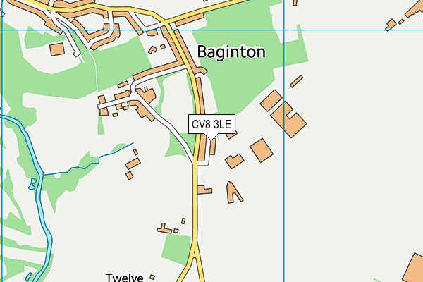 CV8 3LE map - OS VectorMap District (Ordnance Survey)