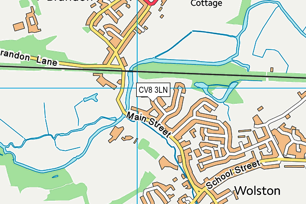 CV8 3LN map - OS VectorMap District (Ordnance Survey)