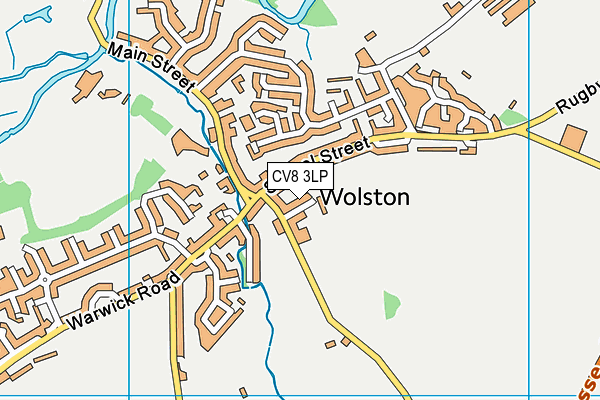 CV8 3LP map - OS VectorMap District (Ordnance Survey)